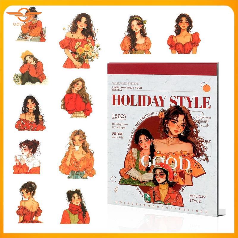 [CloudsMiles] Journal Sticker Junk Journal Supplies Journal Sticker Book หลงใหลในการสัปดาห์