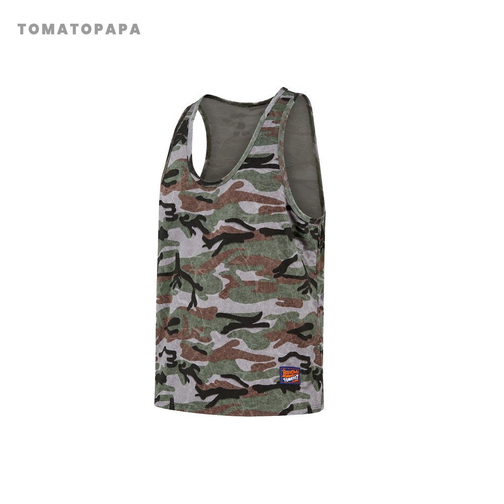 TOMATOPAPA Mens Summer Sports Camouflage Vest-Fitness Sports Sleeve Slim-fit Cotton Sweat Vest Fashion Pullover Loose — صورة 6