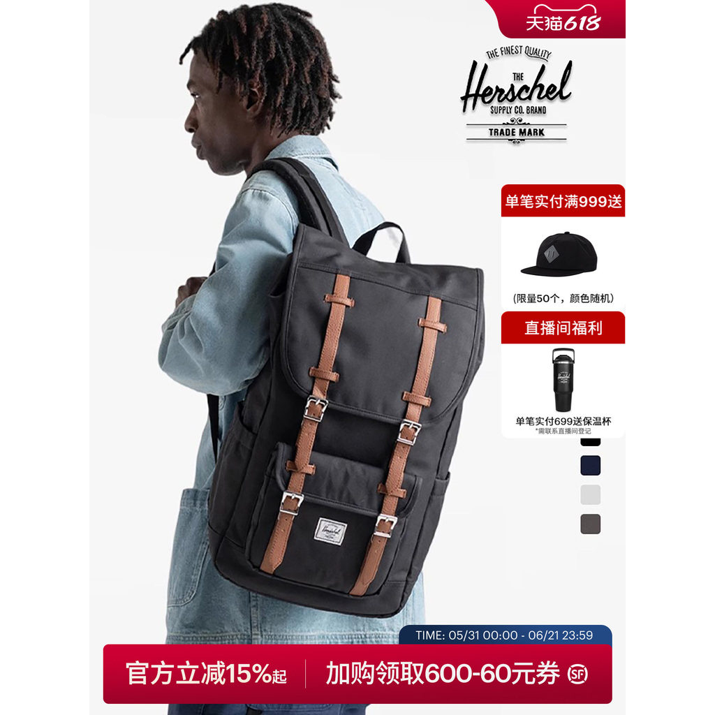 Herschel Canadian Hexing Classic LittleAmerica Backpack 30L Commuter Travel Backpack