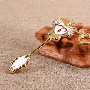 WKOX อะนิเมะ FAIRY TAIL 12 Constellation Lucy Zodiac Star Spirit Magician อัญเชิญ KeyChain คอสเพลย์จ