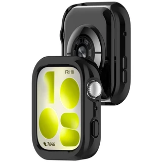 สายซิลิโคน + เคสสําหรับ Huawei Watch Fit 5 Pro Sport Band Hard PC Hollow ฝาครอบป้องกันสําหรับ Huawei Fit 5 Protector กันชน