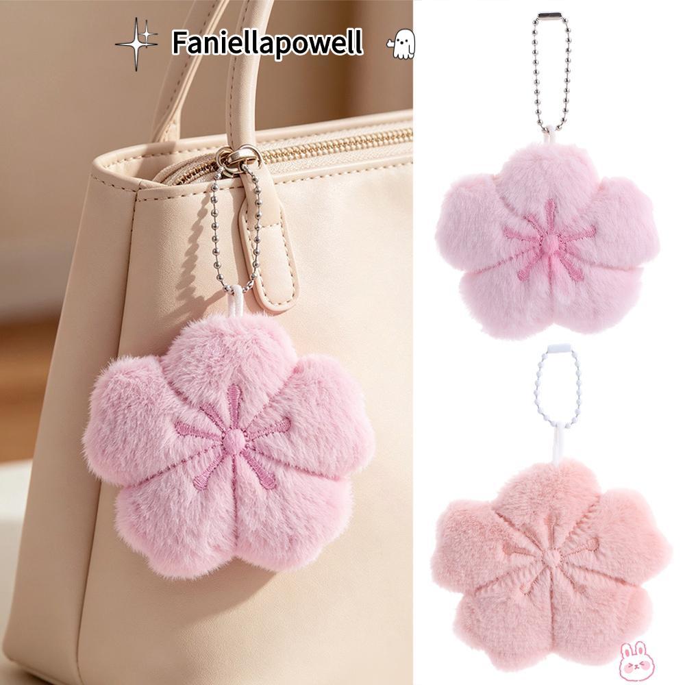 FANIELLAPOWELL พวงกุญแจ, ตุ๊กตา Sakura Series Bag Charm, DIY Soft การ์ตูนกระเป๋าจี้กระเป๋าเป้สะพายหลังตกแต่ง