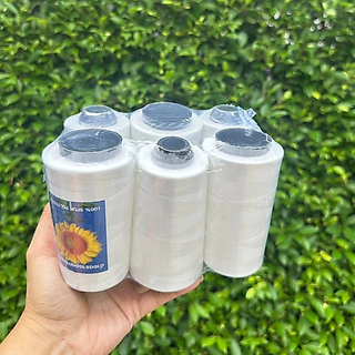 [[ 1 แพ็ค 6 หลอด ]] ด้ายเย็บ ด้ายเย็บผ้า เบอร์40/2 สีขาวออฟไวท์ สีดำ ไม่ขาดง่าย