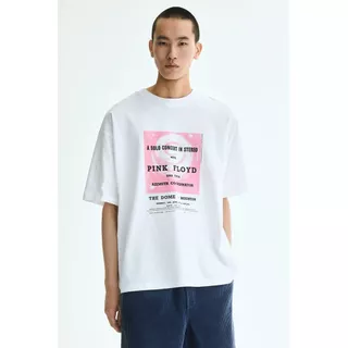 H&M(เอชแอนด์เอ็ม) เสื้อยืดทรงโอเวอร์ไซส์ ผู้ชาย 1159823_24