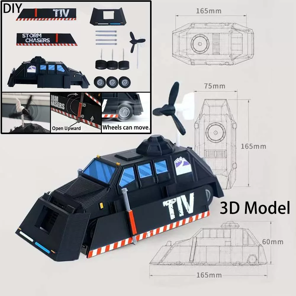 Movable TIV2 Storm Chaser ATS Vehicle 3D พิมพ์ DIY Hobby รถสะสม