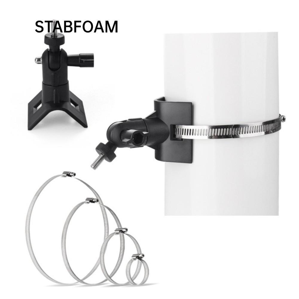 ขายึดเสากล้อง STABFOAM, ที่วางกล้องรักษาความปลอดภัยสากลพลาสติก, ตัวยึดกล้องแบบยึดโลหะแบบปรับได้กันสน