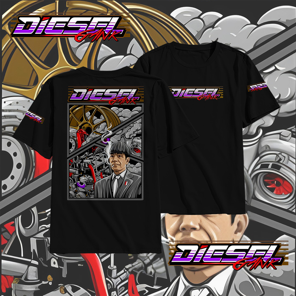เสื้อยืด Diesel Turbo เสื้อยืด Squid Diesel Power / เสื้อยืด Viral / เนื้อนุ่ม / ขอ