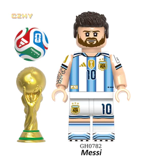 2026 World Cup Star Mo Salah Yamal Bellingham Haaland Laautaro Alvarez Rodri บล็อกตัวเลขของเล่น