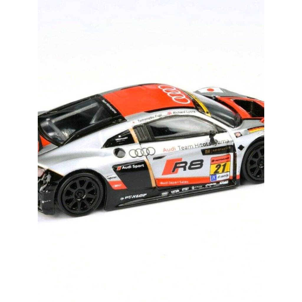 [คลังสินค้าพร้อมโมเดลรถ] PARA64 1/64 Audi 2019 Audi R8 LMS Cup Racing Model Simulation Alloy Car Dec