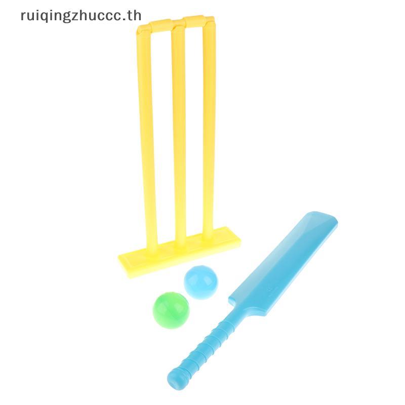 [ruiqingzhuccc] Kids Criet Set Parent-child Interaction Beach Games Croquet Paddles Hard Board Criet Play Toys PP อุปกรณ์กีฬาออกกําลังกาย [TH]
