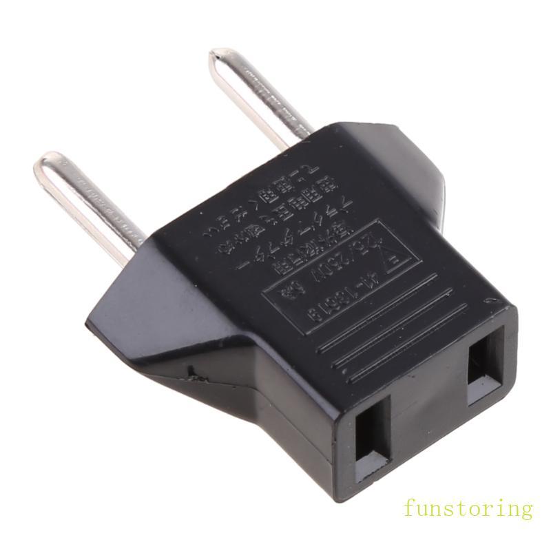 FUN US American Travel Adapter 2 pin European US To EU Plug Power Adapter Converter