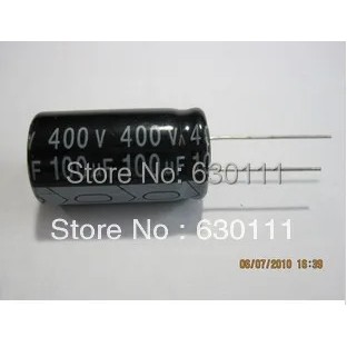 50PCS 100UF 400V ตัวเก็บประจุไฟฟ้า 400V100UF 18X30 มม.