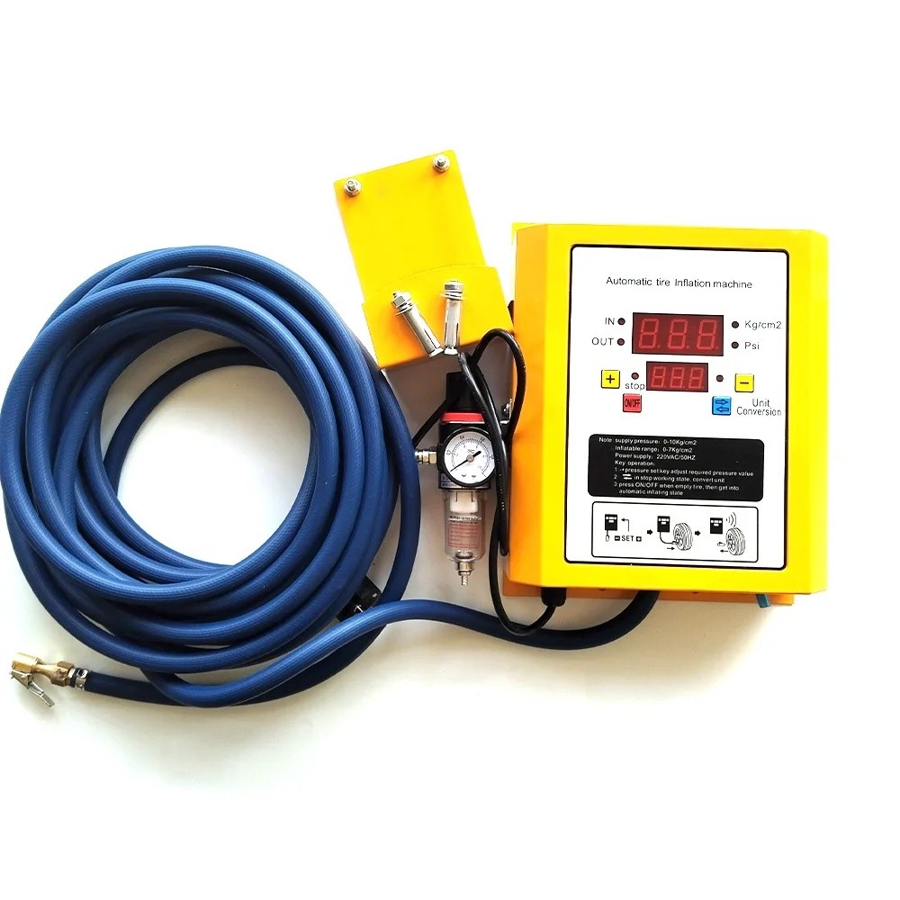 Simple Wall Mount Digital Tyre Inflator สําหรับยางซ่อม Shop ขนาดเล็กอัตโนมัติ Tyre Inflator*-&&