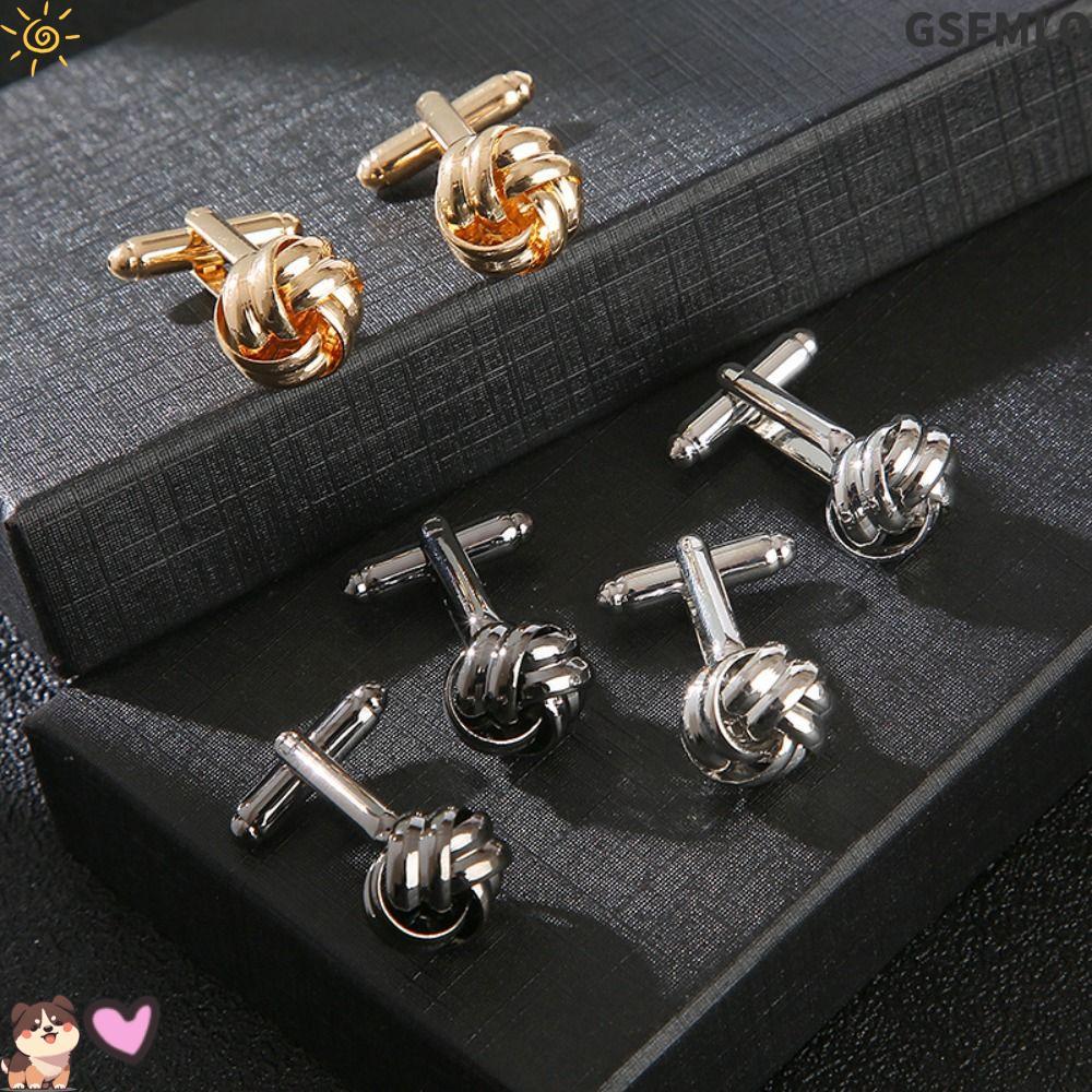 GSFMLO Cufflinks สําหรับ Mens, Gold Silver Black Alloy Cufflinks,เสื้อผ้าอุปกรณ์เสริม Super Shinny ของขวัญผู้ชาย
