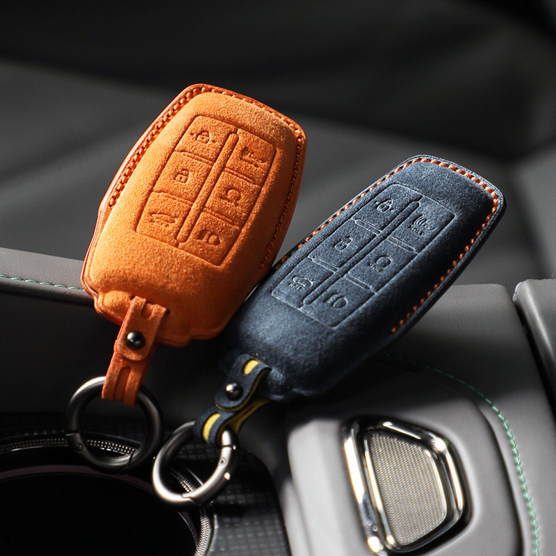 Suede ฝาครอบกุญแจรถสําหรับ Hyundai Genesis Hyundai Genesis Hyundai Genesis ฝาครอบกุญแจ Gv70/G80/Gv80