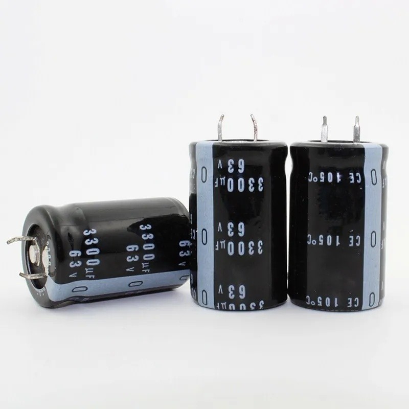 5PCS-20PCS 63V3300uf ตัวเก็บประจุไฟฟ้า 3300UF 63V 22x30 มม.