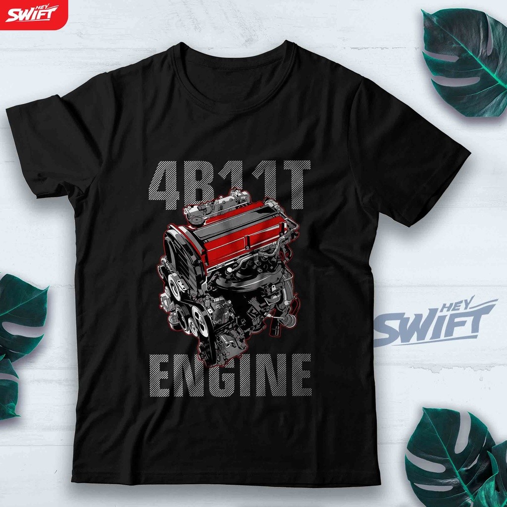 B1 4b11t เครื่องยนต์ Mesin Evo Tshirt เสื้อไมโครไฟเบอร์