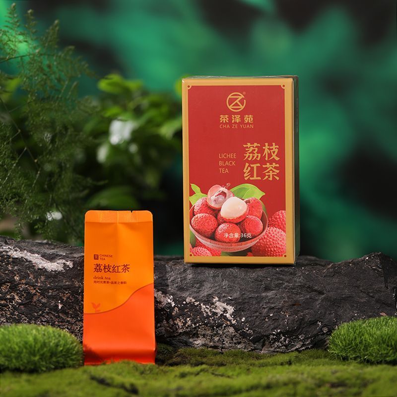 Guangdong Lychee Black Tea Inde Black Tea Charcoal Roasted Fruity Lychee Flavour Tea Gift Box Sweet 