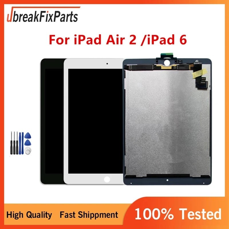 สําหรับ IPad Air 2 Air2 A1567 A1566 จอแสดงผล LCD Touch Screen Digitizer Glass Assembly สําหรับ IPad 