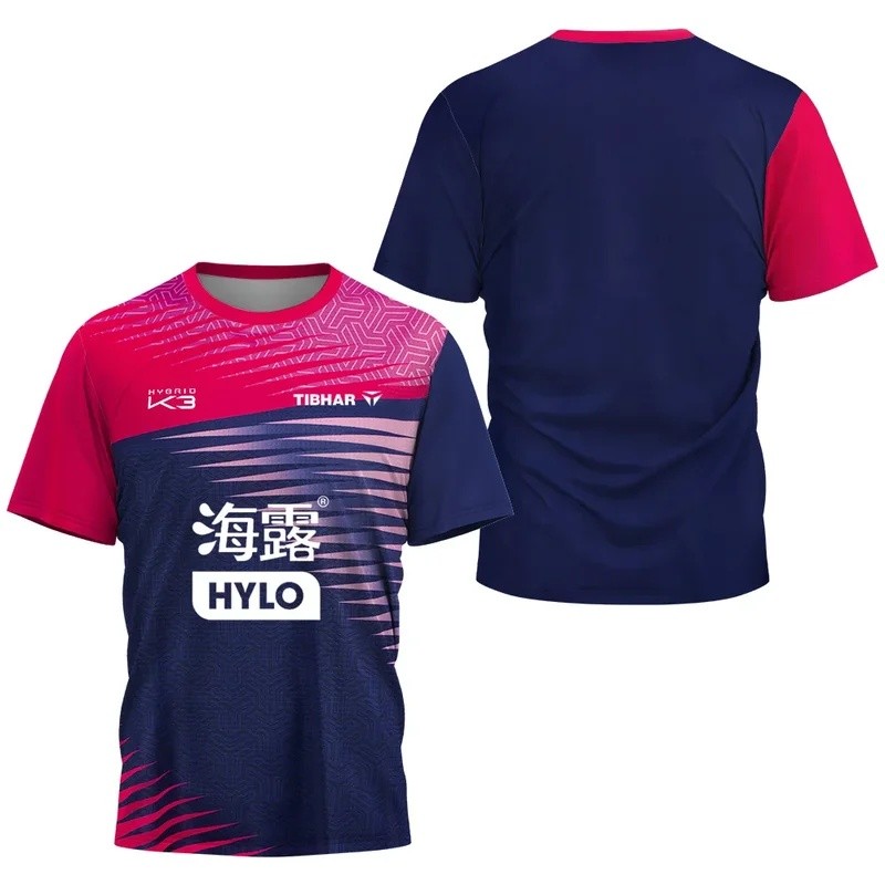 เสื้อยืดเทนนิสผู้ชาย Sinapore Felix Lebrun Leaue Clothin แห้งเร็ว ระบายอากาศได้ดี แขนสั้น