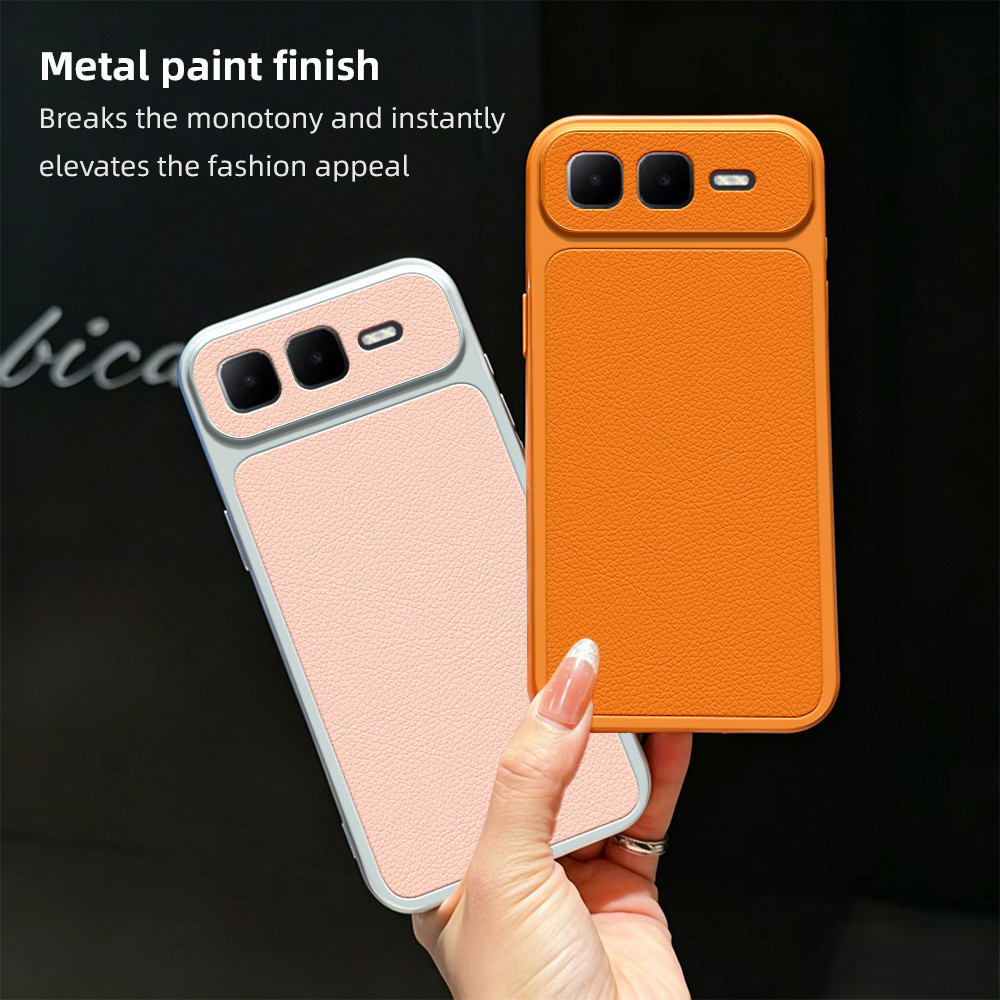 เคส Infinix SMART 10 PLUS X6725B_C X6725B ครอบคลุมเต็มหน้าจอป้องกันการตกนิ่มหนังเนื้อเคสโทรศัพท์
