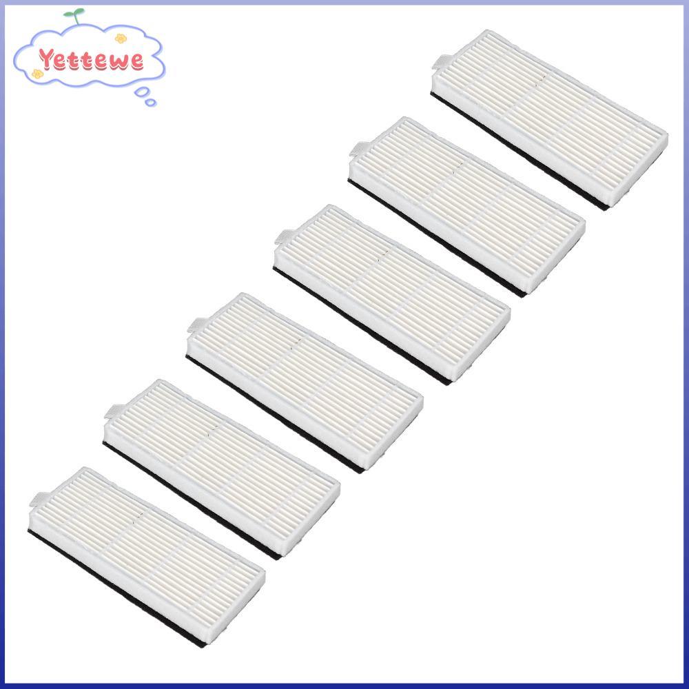 YVETTPH 6PCS เครื่องดูดฝุ่น,กรอบสี่เหลี่ยมดึง Tab Sweeper Filter Replacement,สีขาวกรองหน้าจอง่ายเปลี