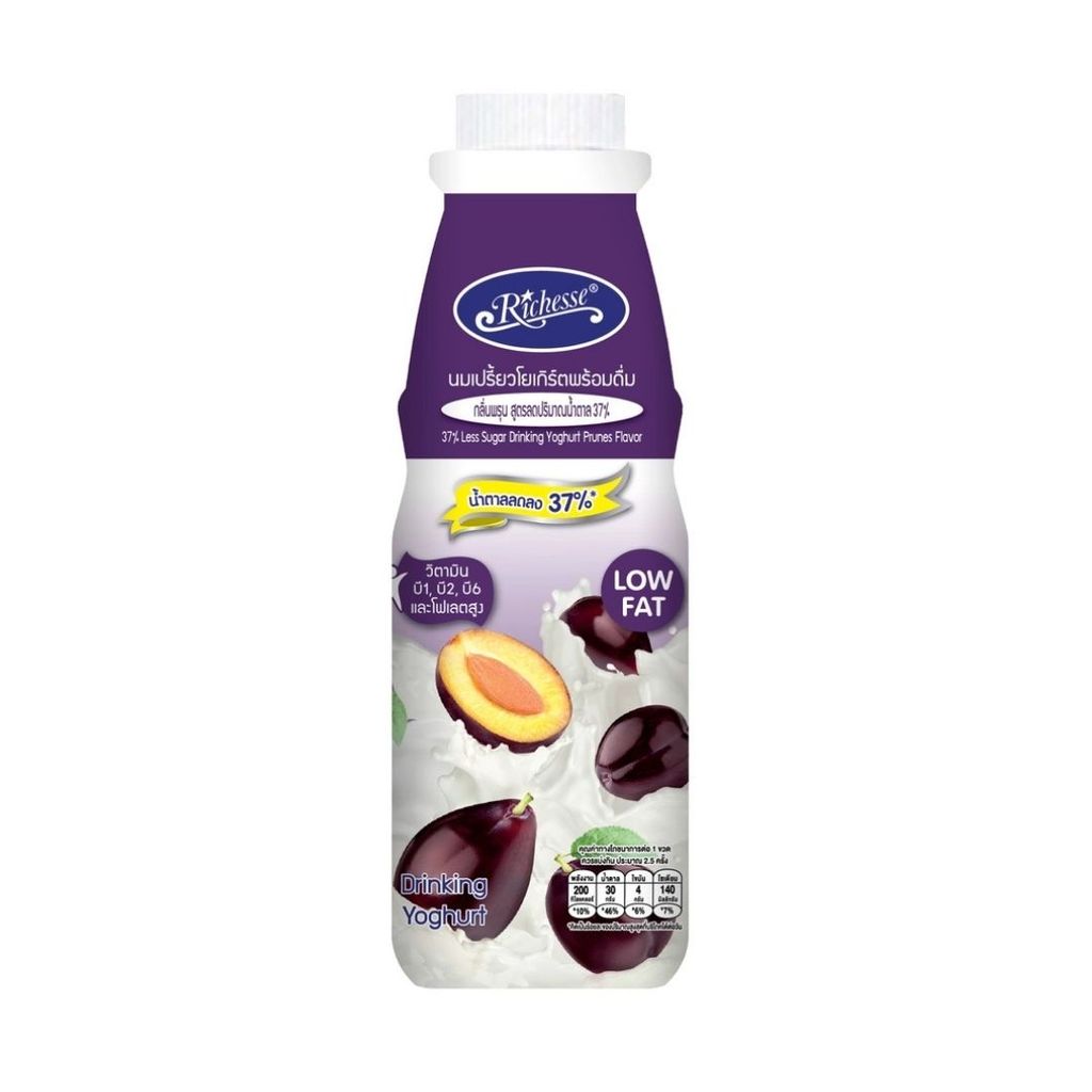 ริชเชส นมเปรี้ยวรสลูกพรุนสกัด Richesse Fermented Milk