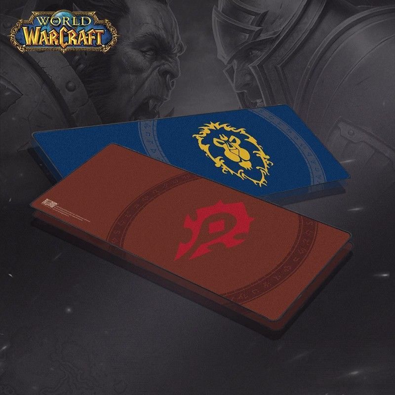 Blizzard/Blizzard เกม World of Warcraft Tribes Camp รุ่นอัพเกรดแผ่นรองเมาส์สําหรับเล่นเกมแผ่นรองโต๊ะ