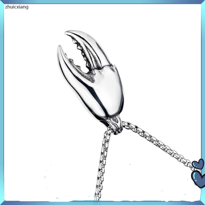 1PC แฟชั่น Crab Claw จี้คอ Hip-hop Unisex สร้อยคอ Adornment