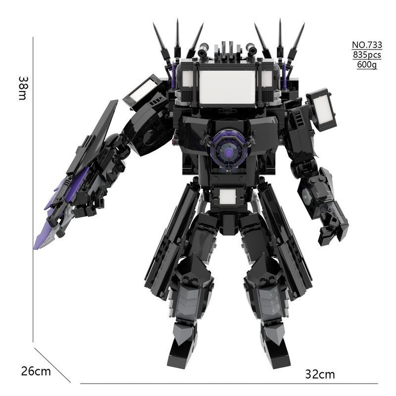 【พร้อมส่ง】การ์ด skibidi toilet โมเดลตุ๊กตาผู้ชาย Toiletman vs Monitor TV Man แฮนด์เมด เวอร์ชั่นบ้า ข