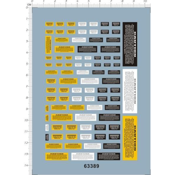 New Product#63389-  caution danger General warning and hazard signs gd Water sticker112Y IGPN