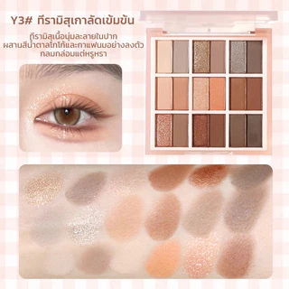 พาเลตต์อายแชโดว์ 18 สี มีเนื้อแมตและชิมเมอร์ เฉดสีโทนธรรมชาติ ติดทนกันน้ำ เนื้อฝุ่นเนียนละเอียด ไม่เป็นคราบ เหมาะสำหรับทุกลุคแต่งหน้า