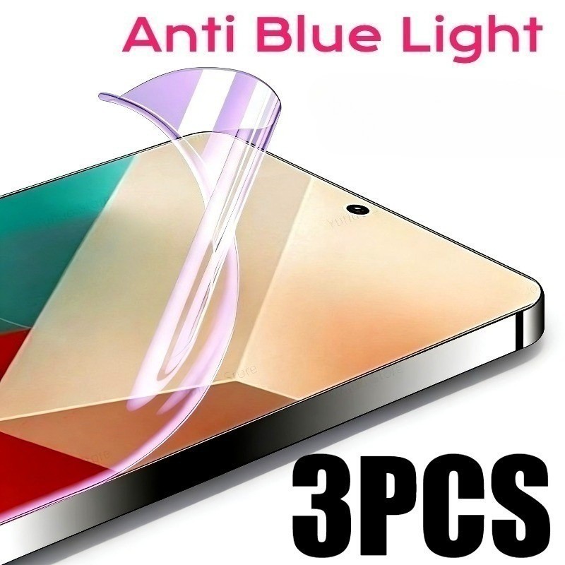 3 ชิ้น Anti Blue Light Soft Hydrogel ฟิล์มสําหรับ Oukitel G1 P1 WP200 WP210 WP23 WP28 WP33 WP35 WP50
