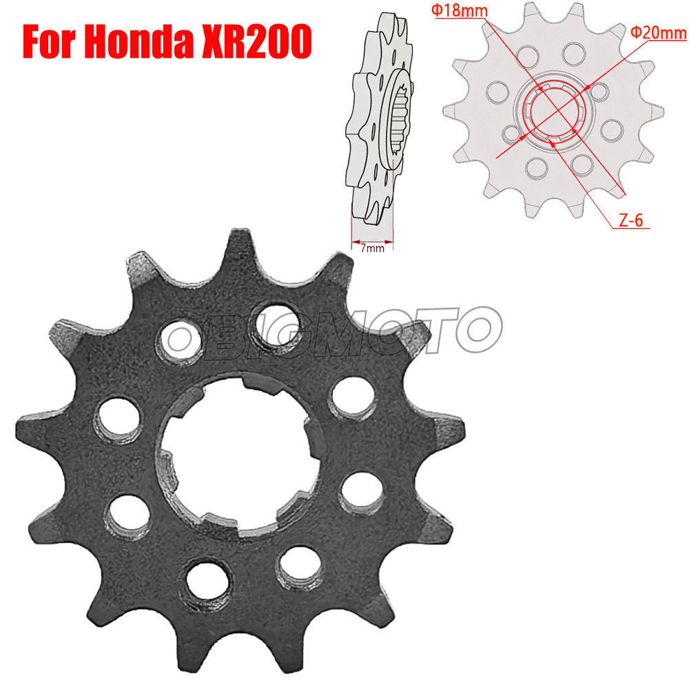 รถจักรยานยนต์เฟืองโซ่ด้านหน้า 14T สําหรับ Honda XR200 XR 200