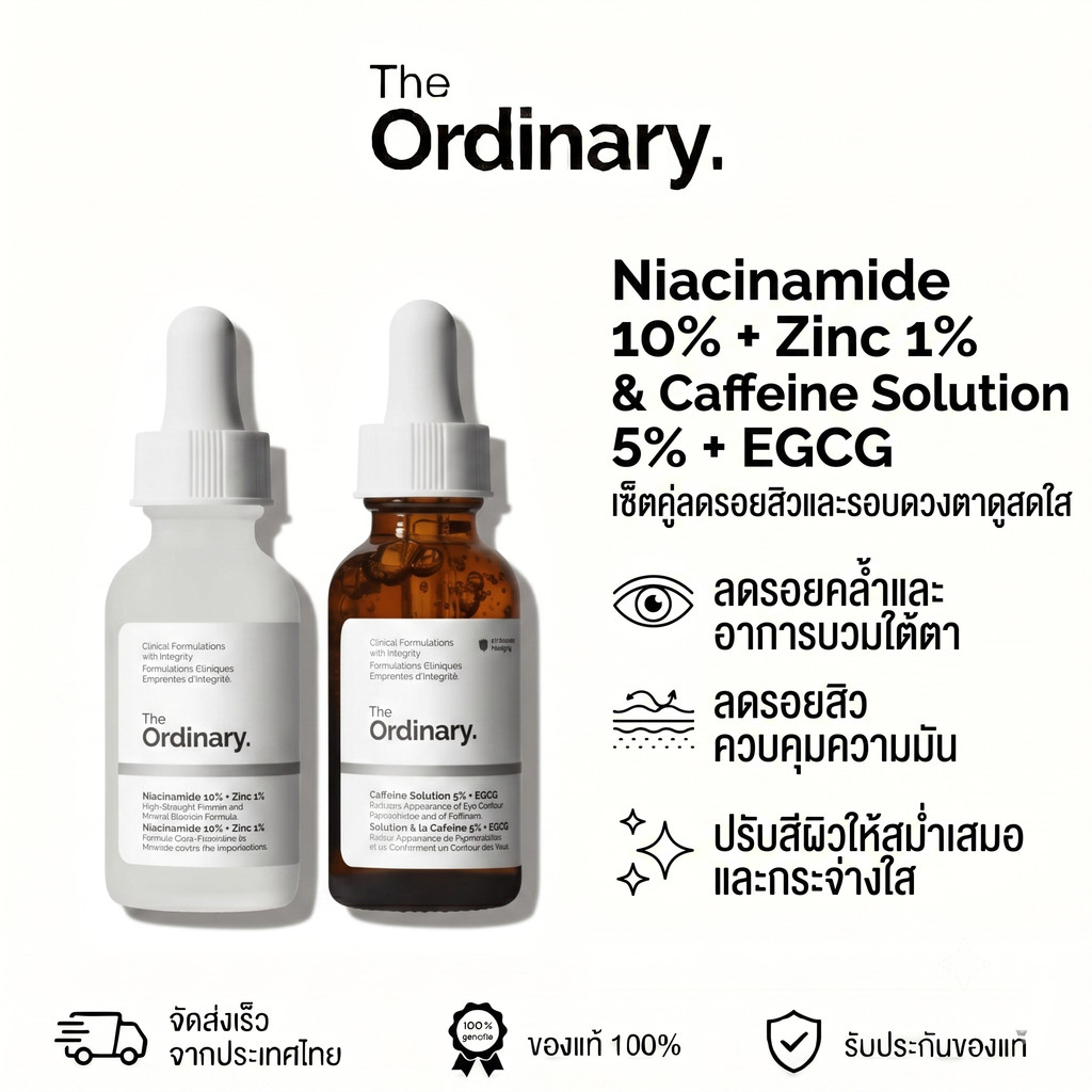 The Ordinary Caffeine Solution 5% + EGCG + Niacinamide 10% + Zinc 1%