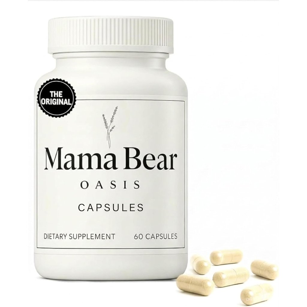 Mama Bear Oasis Nerve Support Capsules for Neuropathy - Advanced Nerve Vitamins & Repair Formula - M
