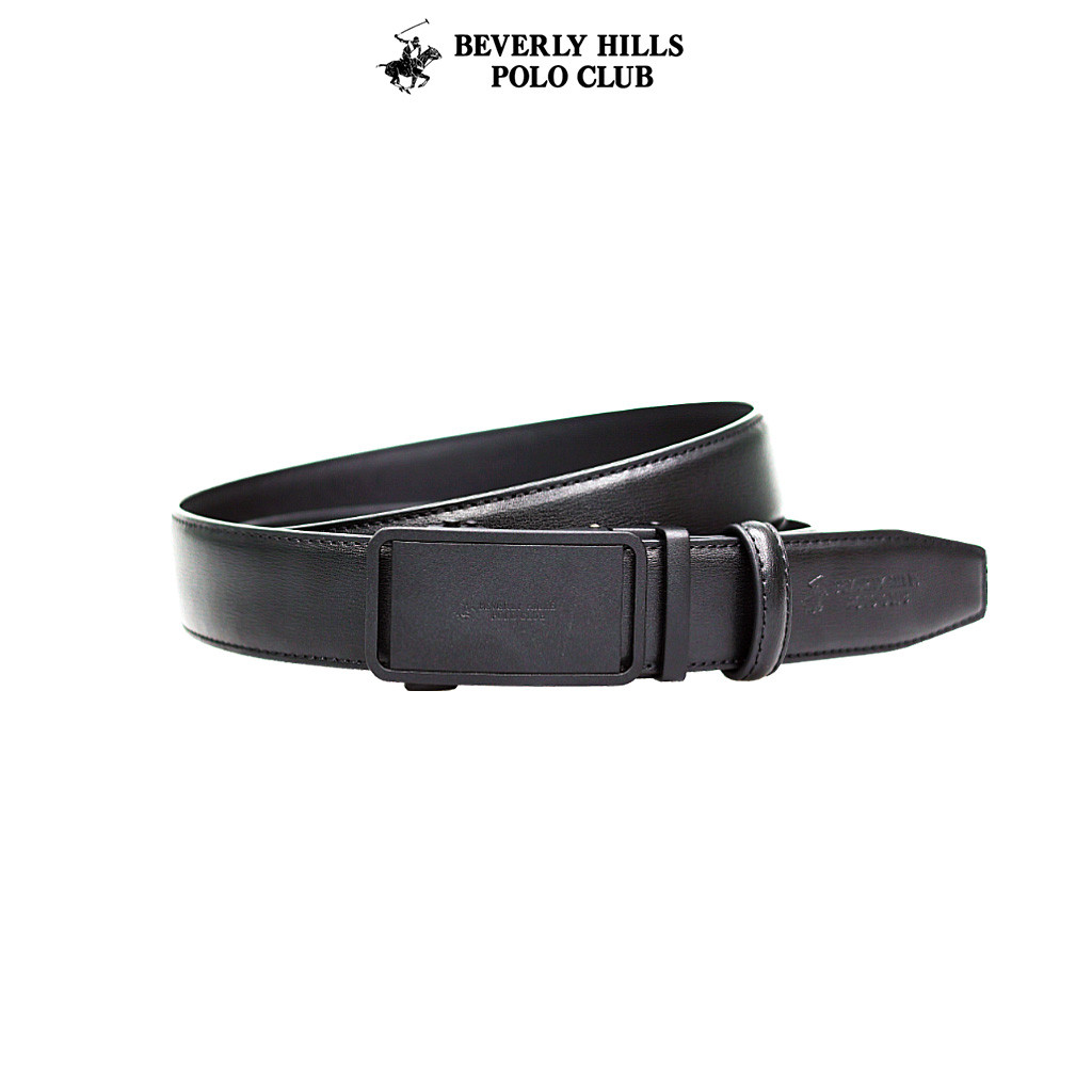 BEVERLY HILLS POLO CLUB เข็มขัดผู้ชาย / 35MM Automatic Buckle / Leather / Black / BHB234L9