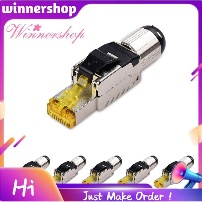 6 แพ็คเครื่องมือฟรีโล่ RJ45 Cat 8, Cat8 Field Termination Plug, Cat8 Connector, Cat8 Plug