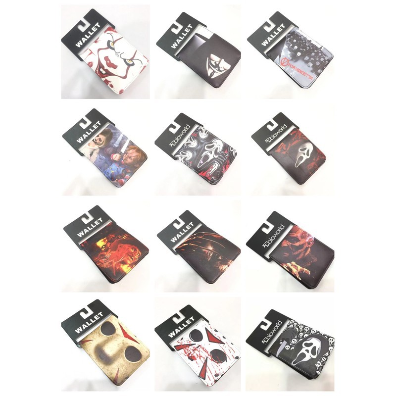 Ghost Doll Ghost Street Freddy vs Jason No. 13 วันศุกร์ เบอร์ 13 กระเป๋าใส่เหรียญแบบสั้นกระเป๋าใส่บั