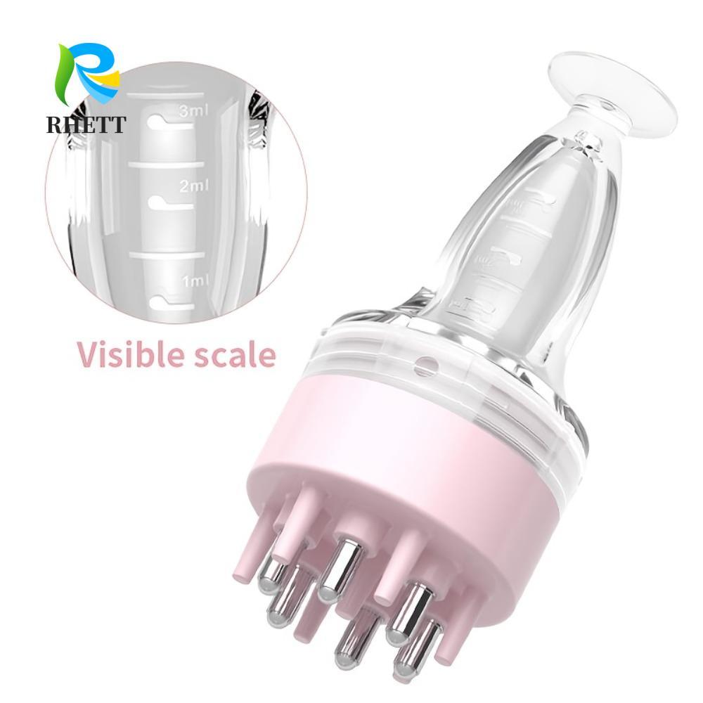 RHT Mini Portable Head Applicator, Multi-Function Hair Care Hair Firming Applicator, Anti-Frizz Scalp Nourish Anti-Static Massage Guide Liquid Comb MotherS Day