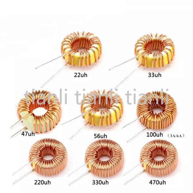 5pcs Toroid Core Inductor 3Aไขลานแม่เหล็กเหนี่ยวนํา 22uH 33uH 47uH 5647uH 100uH 220uH 330uH 470uH สํ