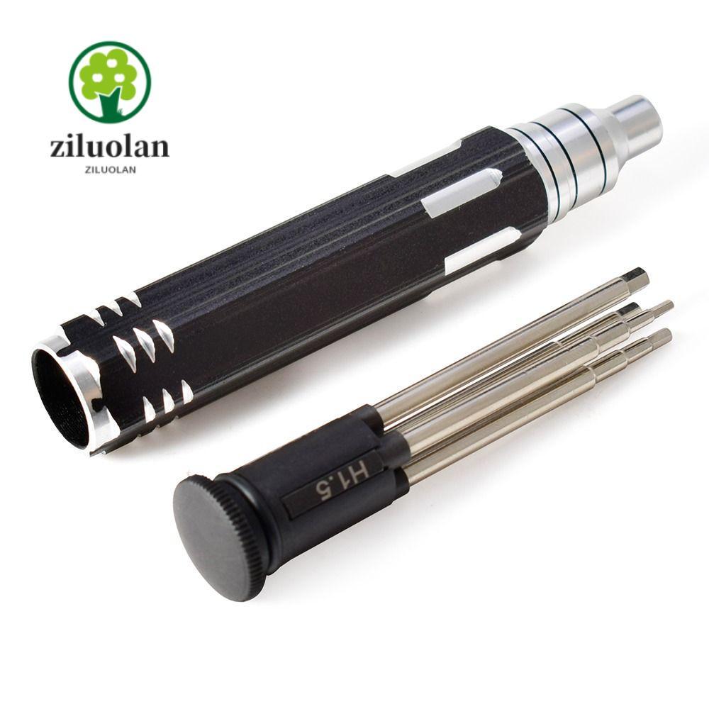 ZILUOLAN RC เฮลิคอปเตอร์รถบินชุดเครื่องมือ, 1.5/2.0/2.5/3.0 มม.โลหะ Hex ไขควงชุด, คุณภาพสูง 4-in-1 ซ่อม Drone เครื่องบินรุ่นชุดเครื่องมือ