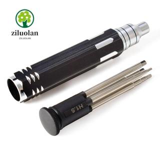 ZILUOLAN RC เฮลิคอปเตอร์รถบินชุดเครื่องมือ, 1.5/2.0/2.5/3.0 มม.โลหะ Hex ไขควงชุด, คุณภาพสูง 4-in-1 ซ่อม Drone เครื่องบินรุ่นชุดเครื่องมือ