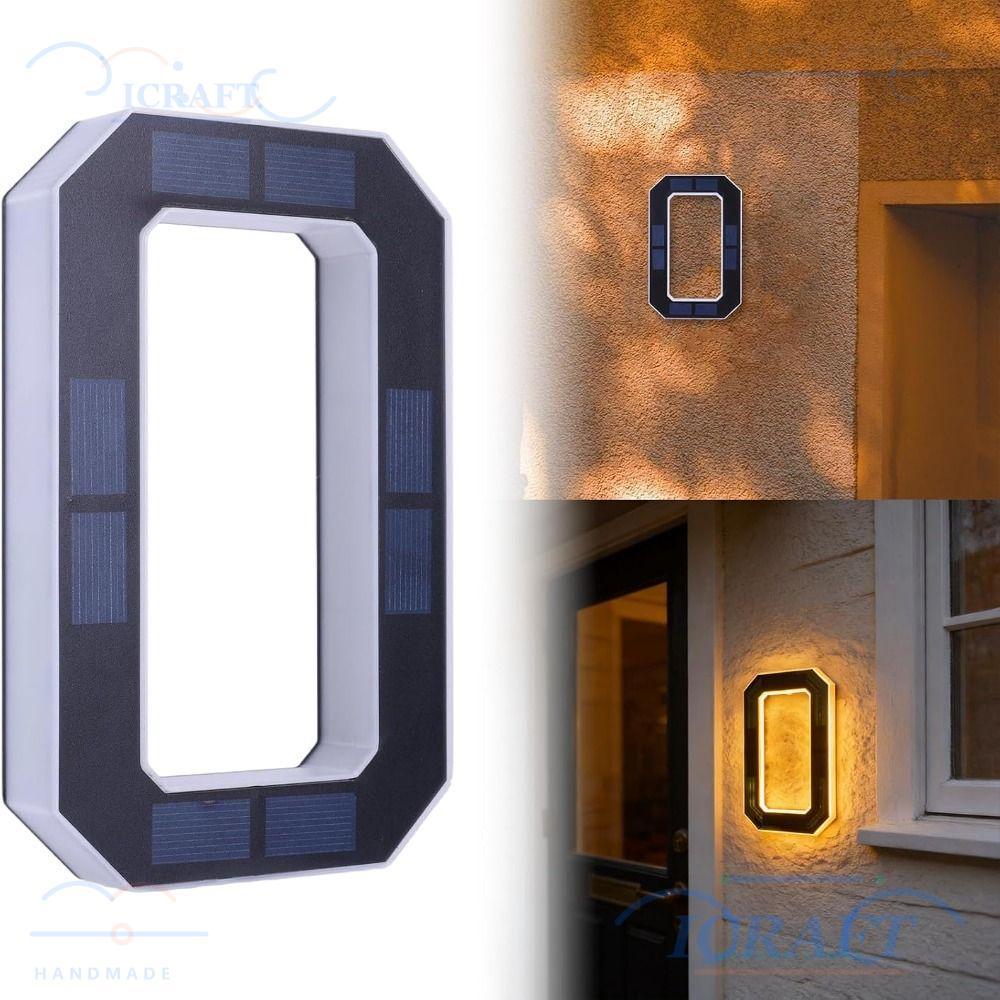 ICRAFT House Numbers, Powered IP44 Waterproof LED Address Numbers, กันน้ํา 6.7 นิ้วขนาด LED Illumina