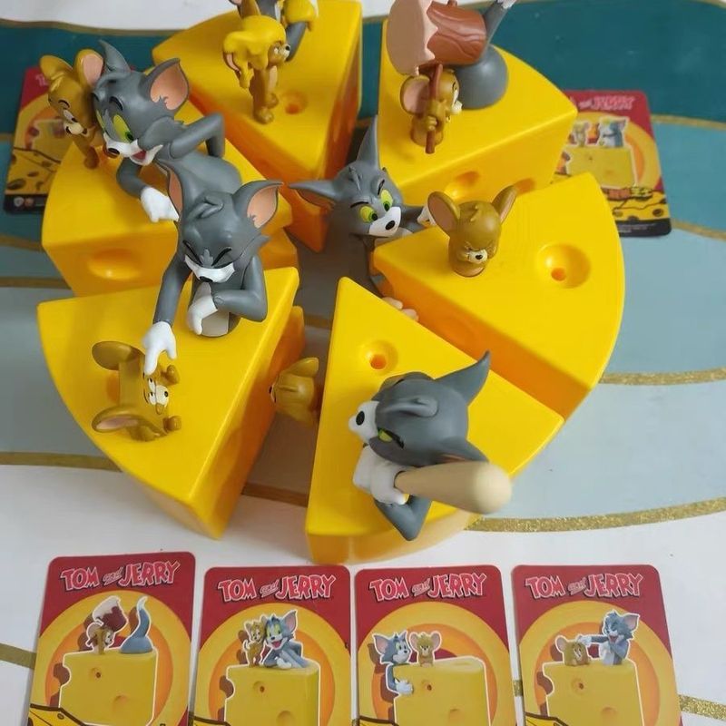 Cat และ JERRY TOM และ JERRY Cheese is Power Series Mystery Box รูปสาวของขวัญอินเทรนด์ Play d