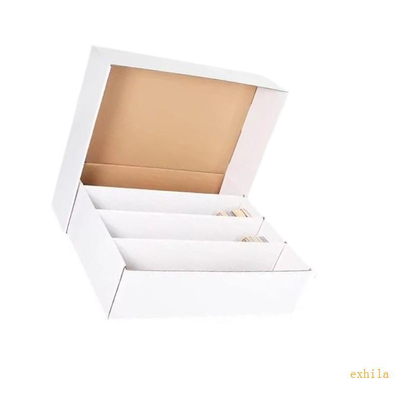Exhila Easy Assembly Card Holder Paper Card Organizer Box พร้อมภายนอกที่ปรับแต่งได้