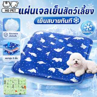 แผ่นเจลเย็นแมวสุนัข ที่นอนสัตว์เลี้ยง -12℃ ที่นอนเจลเย็น วัสดุกันน้ำ ทำความสะอาดง่าย