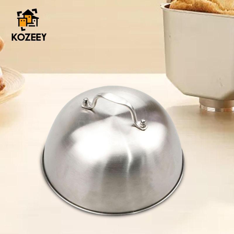 KOZEEY Burger Basting นึ่งฝาครอบสแตนเลสโดมฝาปิดสําหรับ Griddle แม้ทําอาหาร Burger Grill สําหรับบาร์บ