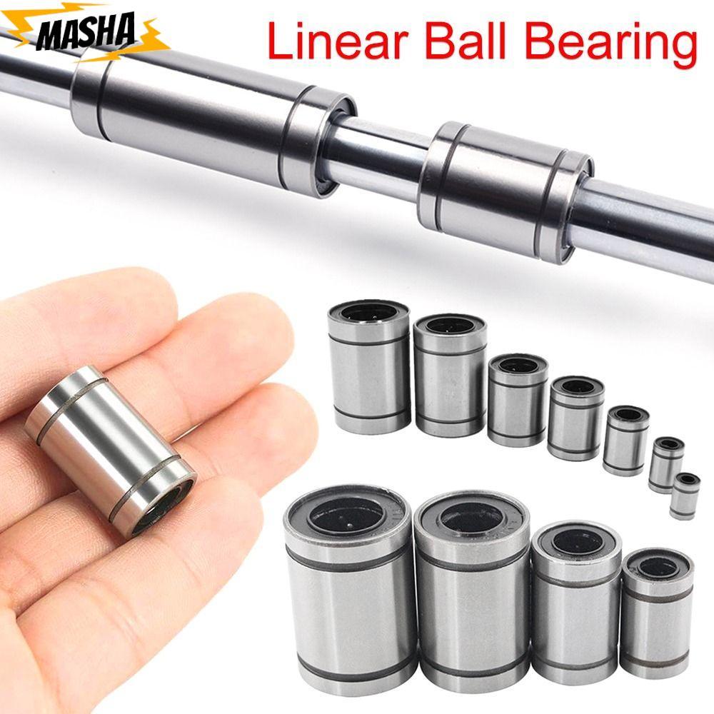 บูชเหล็กโครเมียมสําหรับเครื่องพิมพ์ CNC Part LM8UU LM10UU LM12UU LM16UU