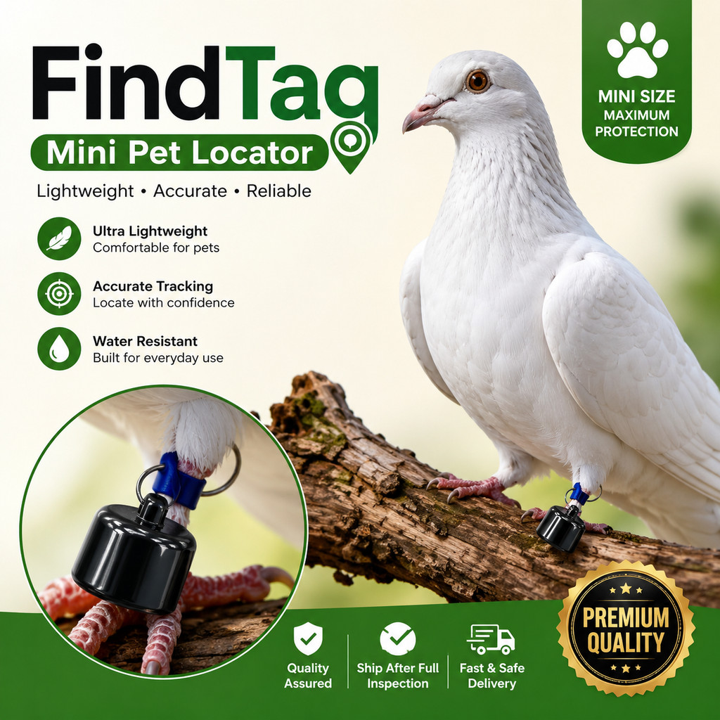 FindTag Mini GPS Tracker สําหรับสัตว์เลี้ยง/นก, ประวัติศาสตร์สถานที่สากล, Android iOS เข้ากันได้กับ,